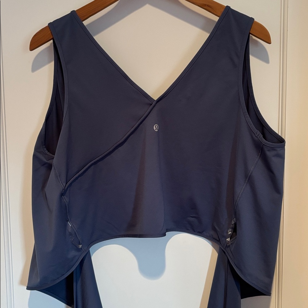 Lululemon Twist Me Up Crop Tank in color Code Blue - Picture 7 of 13